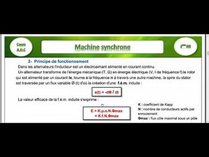 COURS MOTEUR SYNCHRONE PARTIE 2