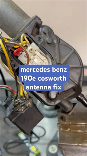 mercedes benz 190e cosworth antenna fix #car #automobile #auto
