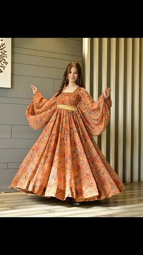 Beautiful Orange Dresses Ideas for Girls | Fashion Ki Duniya