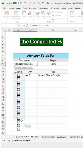 👉 how to create a dynamic to-do list in excel