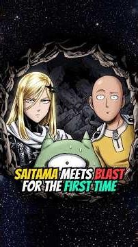 SAITAMA meets BLAST for the FIRST TIME 😧⬛ #saitama #onepunchman #anime #shorts