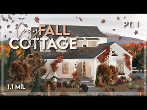 Bloxburg | Cozy Fall Cottage - Speedbuild (Part 1/2)