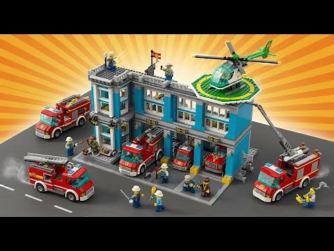 LEGO City Fire Truck Action 🚨 | Firefighter Heroes Save the Day