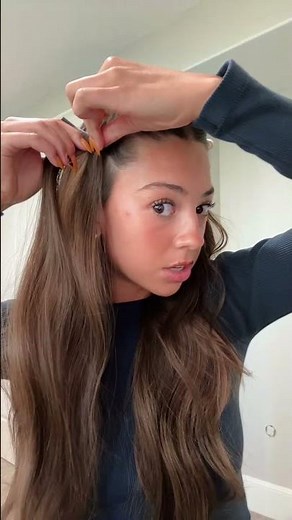 If your thin hair makes every half-up look sad… this clip-in hack changes everything💥💥