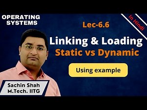 L6.6: Static linking vs Dynamic linking and Static loading vs Dynamic loading