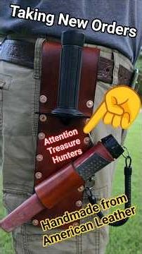 Attention Treasure Hunters I make these to order Using Hermann Oak American Leather #metaldetecting
