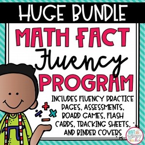 Math Facts Fluency - Addition, Subtraction, Multiplication, Division BUNDLE