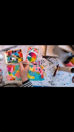 16 reactions | Color wheel painting continues | Andrea Foster Chebeleu | Facebook