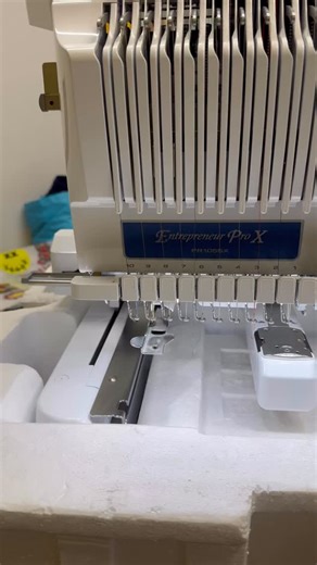 FOR SALE: Brother PR1055X Embroidery Machine – BRAND NEW & UNUSED Selling for £8,000 Current retail prices start at £8,999 VAT that I bought it for. So you do the maths. So this is a fantastic saving for anyone who is buying this machine. Only serious buyers. This high-end 10-needle embroidery machine was purchased but has NEVER been used for any-work the only time it was used is when it got set up. it’s still in perfect condition, with all original parts. Key features: 10 needles for multi-colo
