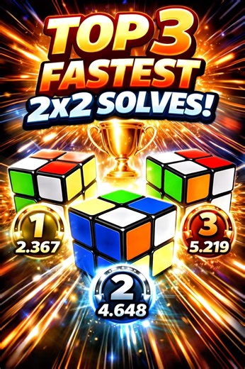 My TOP 3 FASTEST 2x2 Solves (INSANE Times 🤯)
