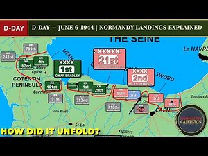 D-Day June 6 1944 — Hour by Hour | Normandy Landings Animated
