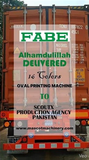 FABE 16-Color Oval Screen Printing Machine | High-Speed Textile Printing 🎨#embroidery #fabe