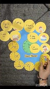 “Bachchon ka daily routine easy banaye 📚⏰”/Daily Routine Time Table ⏰Easy DIY School Project#viral