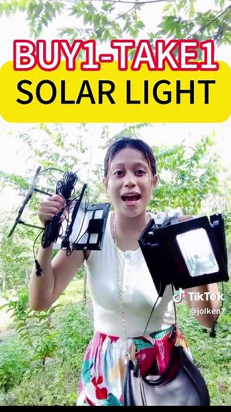 Solar Light with Remote Control and Solar Panel