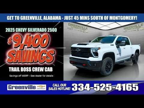 You've gotta get to GREENVILLE AUTOMOTIVE GROUP in GREENVILLE ALABAMA!