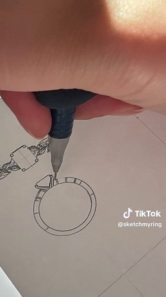 Sketching a Unique Engagement Ring Design