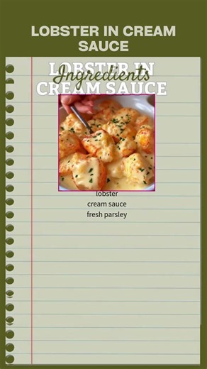 Lobster in Cream Sauce
