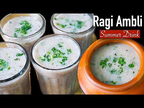 Ragi ambali recipe | ragi kanji | ragi java | finger millet recipe | ambli | ragi juice summer drink