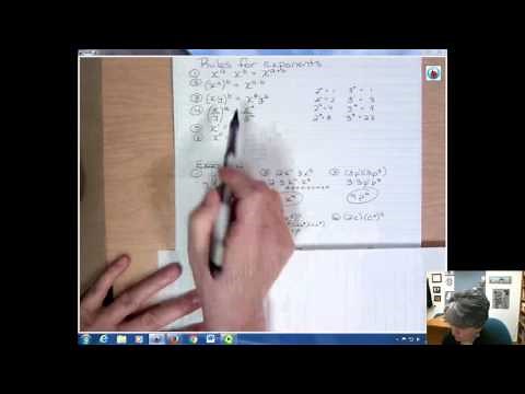 Rules for Exponents