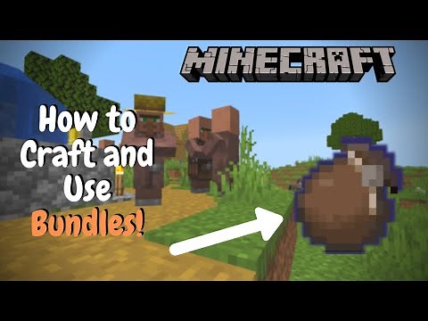 How to Craft and Use Bundles - Minecraft Tutorial (Outdated)