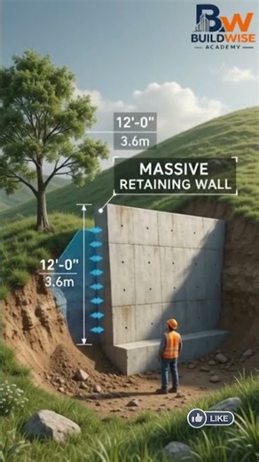 How to Build on a Steep Slope.#BuildWiseAcademy #CivilEngineering #StructuralEngineering