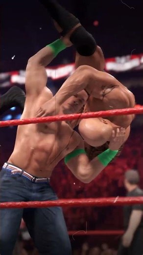 Epic Showdown! The Rock vs John Cena Iron Man Match Highlights | WWE 2K22 #Shorts