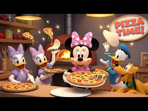 ✨ Minnie Mouse and the Pizza Shop Adventure with Friends | 3D Cartoon Kids Story ✨