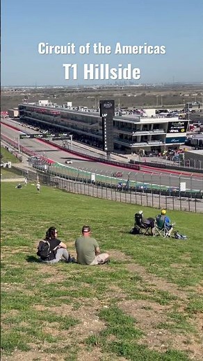 Circuit of the Americas viewing perspectives: General Admission T1 Hillside