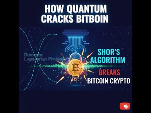 How does Shor's algorithm break Bitcoin's elliptic curve cryptography