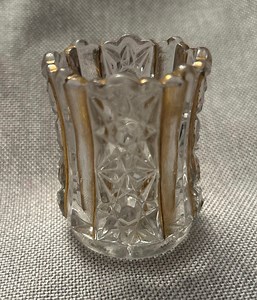 Vintage Early American Pattern Glass Toothpick Holder - Etsy UK