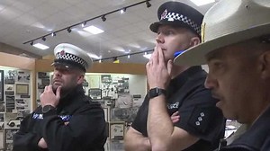 Manchester police officers visit California Highway Patrol academy