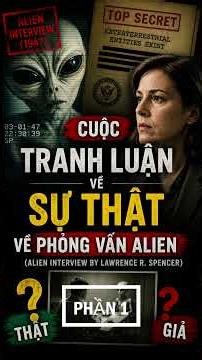 The Debate on the Truth of the Alien Interview (Alien Interview by Lawrence R. Spencer) - P1