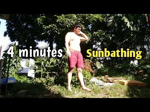 4 Minutes Sunbathing in the Backyard