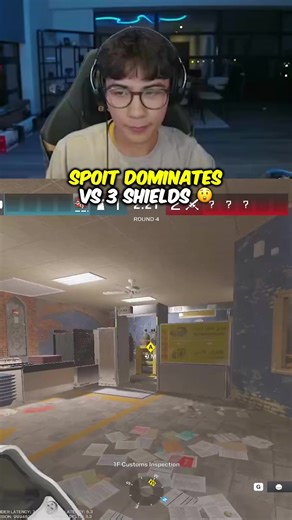 Spoit Dominates Vs 3 Shields 😮‍💨😳 #Spoit #rainbowsixsiege #r6 | Rainbow Six Siege