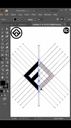Creative FF Letter Logo Design in adobe illustrator Adobe Illustrator Tutorial EP 313 S #logo