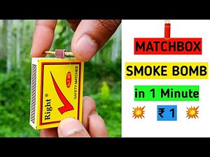 How To Make Matchbox Smoke Bomb Easy At Home _ Smoke Bomb 🧨