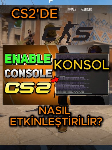 CS2'DE KONSOL NASIL ETKİNLEŞTİRİLİR? | HOW TO ENABLE CONSOLE IN CS2?#cs2 #counterstrike2 #fyp #kesfet #cs2settings #cs2ayarları Ayarlar > Oyun > Geliştirici Konsolunu Etkinleştir > Evet! Settings > Game > Enable Developer Console > Yes! Lütfen Beğenmeyi ve Takip Etmeyi Unutmayın❤️