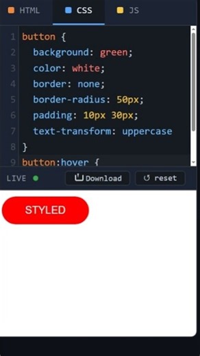HTML Button Style #coding #htmltutorial #csstutorial