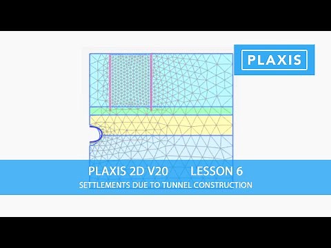 Plaxis 2D V20: Lesson 6 Settlements Due to Tunnel Construction