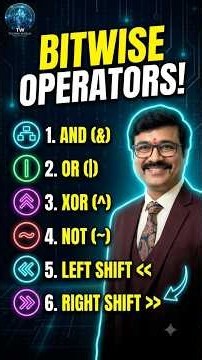 Bitwise Operator in Python| AND,OR,XOR,NOT,LEFT SHIFT, RIGHT SHIFT|| #shorts