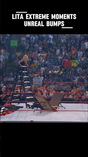 Lita extreme moments, but they get increasingly wilder 😳 #wwe #lita #ecw