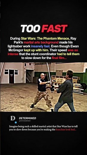Ray Park's Lightsaber Skills Were TOO FAST