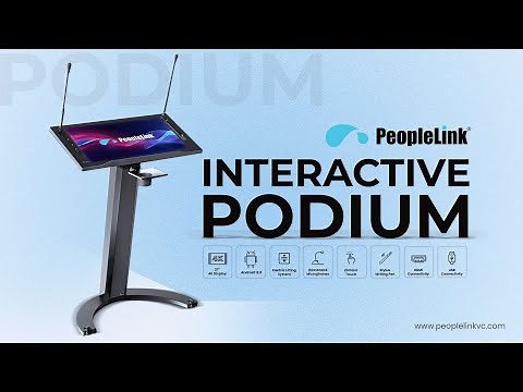 PeopleLink Interactive Podium 2025 | Next-Gen AV Solution for Education & Events
