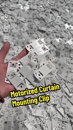 Effortless Motorized Curtain Installation with Slider Clips