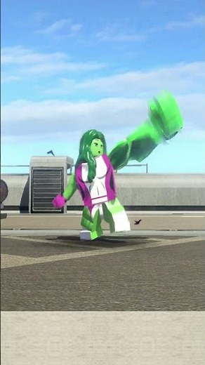 Lime Green HULK Transforms into She Hulk - LEGO Marvel Super Heroes