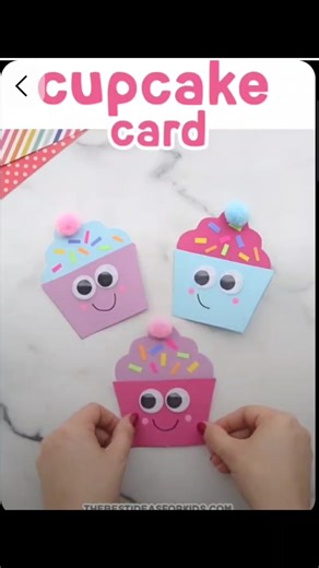 How to make Cupcake Card ❤️#craftideas