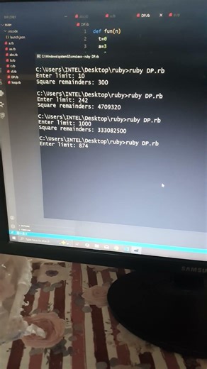 ruby | Euler project 'Square remainders' | CodeLearning