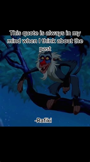 Facing the Past with Rafiki: A Lion King Story