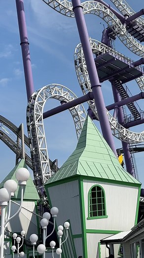 You riding this one? #themepark #rollercoaster #amusementpark #travel | Roller Coaster