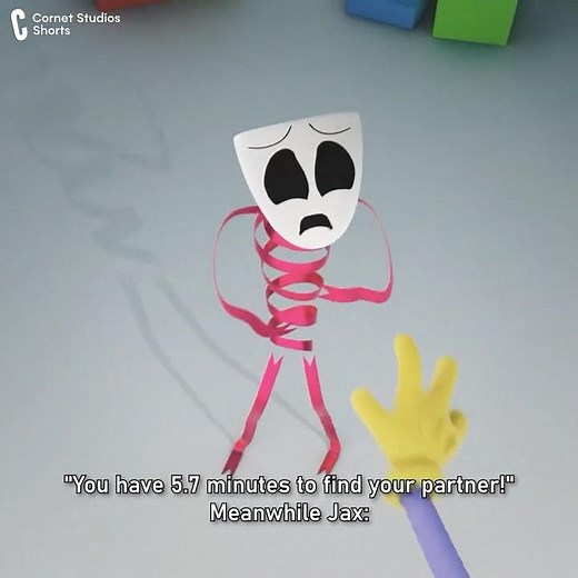 JAX's Partner - THE AMAZING DIGITAL CIRCUS ANIMATION | TADC #tadc #shorts #jax